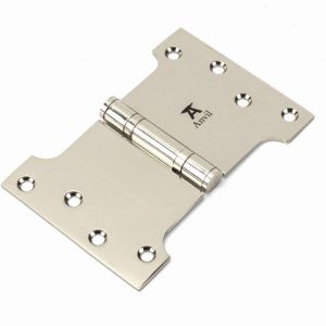 From the Anvil Polished Nickel 4" x 4" x 6"  Parliament Hinge (pair) ss - 49565
