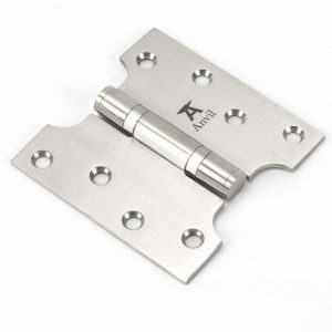 From the Anvil Satin SS 4" x 2" x 4"  Parliament Hinge (pair) - 49566
