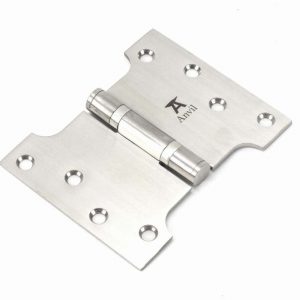 From the Anvil Satin SS 4" x 3" x 5"  Parliament Hinge (pair) - 49567