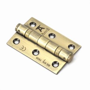 From the Anvil Aged Brass 3" Ball Bearing Butt Hinge (pair) ss - 49569