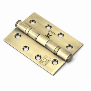 From the Anvil Aged Brass 4" Ball Bearing Butt Hinge (pair) ss - 49570