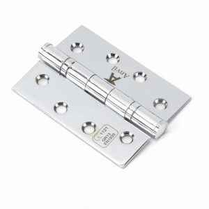 From the Anvil Polished Chrome 4" Ball Bearing Butt Hinge (pair) ss - 49576