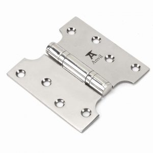 From the Anvil Polished SS 4" x 2" x 4"  Parliament Hinge (pair) - 49577