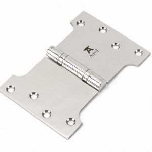 From the Anvil Polished SS 4" x 4" x 6"  Parliament Hinge (pair) - 49579