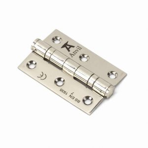 From the Anvil Polished Nickel 3" Ball Bearing Butt Hinge (pair) ss - 49581