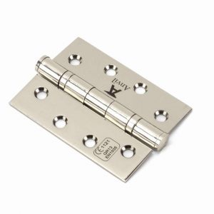 From the Anvil Polished Nickel 4" Ball Bearing Butt Hinge (pair) ss - 49582