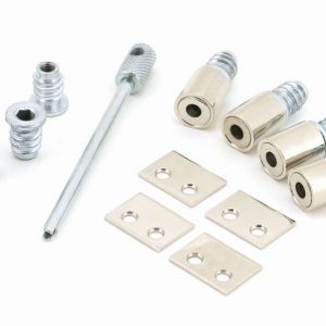 From the Anvil Polished Nickel Secure Stops (Pack of 4) - 49590