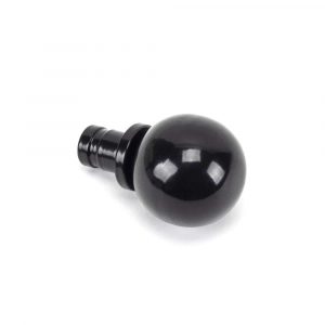 From the Anvil Black Ball Curtain Finial (pair) - 49899