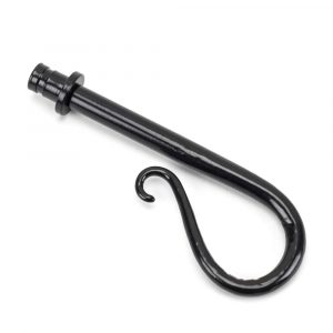 From the Anvil Black Shepherd's Crook Curtain Finial (pair) - 49902