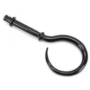 From the Anvil Black Hook Curtain Finial (pair) - 49903