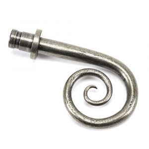 From the Anvil Pewter Monkeytail Curtain Finial (pair) - 49905
