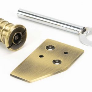 From the Anvil Aged Brass Key-Flush Sash Stop - 49917