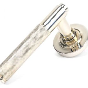 From the Anvil Polished Nickel Brompton Lever on Rose Set (Plain) - Unsprung - 50001