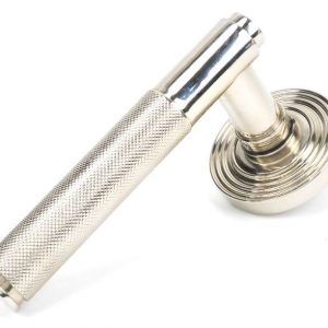 From the Anvil Polished Nickel Brompton Lever on Rose Set (Beehive) - Unsprung - 50003