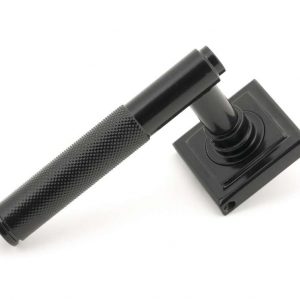 From the Anvil Black Brompton Lever on Rose Set (Square) - Unsprung - 50008