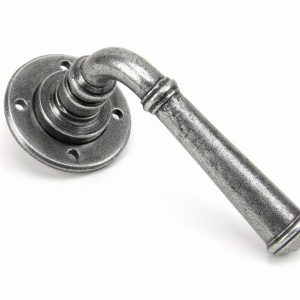 From the Anvil Pewter Regency Lever on Rose Set - Unsprung - 50098