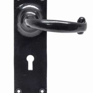 From the Anvil Black Cottage Lever Lock Set - 73106