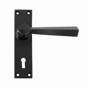 From the Anvil Black Straight Lever Lock Set - 73109