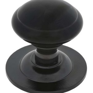 From the Anvil Black Round Centre Door Knob - 83506