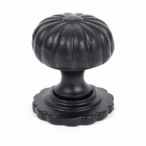 From the Anvil Black Flower Cabinet Knob - Small - 83507