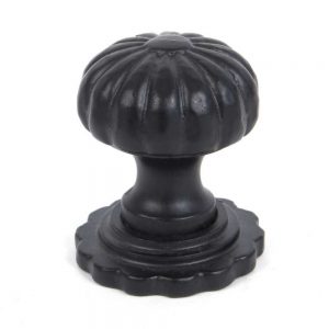 From the Anvil Black Flower Cabinet Knob - Large - 83509