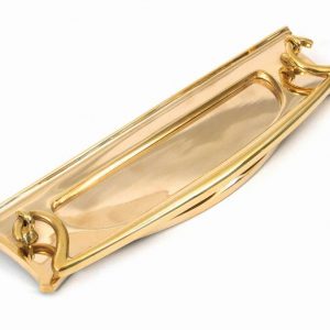 From the Anvil Polished Brass Art Deco Letter Plate - 83545