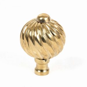 From the Anvil Polished Brass Spiral Cabinet Knob - Small - 83550