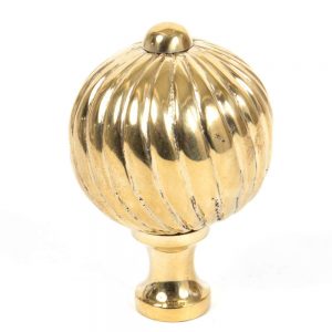 From the Anvil Polished Brass Spiral Cabinet Knob - Large - 83552
