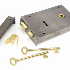 From the Anvil Iron Right Hand Rim Lock - Large - 83592