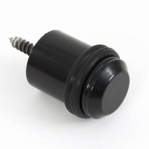 From the Anvil Black Floor Mounted Door Stop - 83647