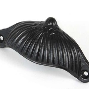 From the Anvil Black 4" Flower Drawer Pull - 83676