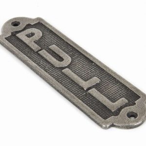 From the Anvil Antique Pewter Pull Sign - 83684