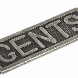 From the Anvil Antique Pewter Gents Sign - 83686