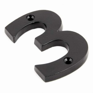 From the Anvil Black Numeral 3 - 83703