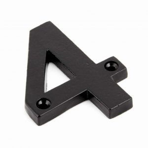 From the Anvil Black Numeral 4 - 83704