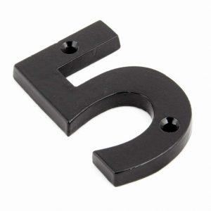 From the Anvil Black Numeral 5 - 83705