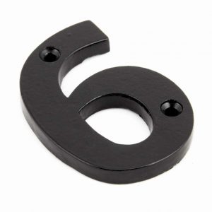 From the Anvil Black Numeral 6 - 83706