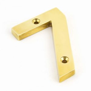 From the Anvil Polished Brass Numeral 7 - 83717