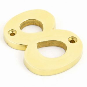 From the Anvil Polished Brass Numeral 8 - 83718