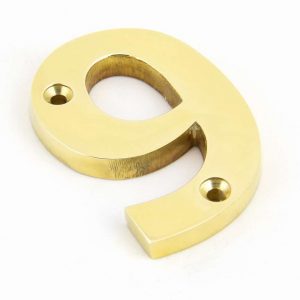 From the Anvil Polished Brass Numeral 9 - 83719