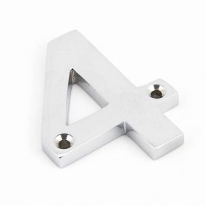 From the Anvil Polished Chrome Numeral 4 - 83724