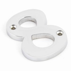 From the Anvil Polished Chrome Numeral 8 - 83728