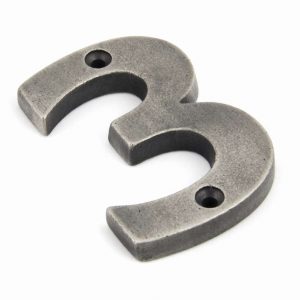 From the Anvil Antique Pewter Numeral 3 - 83733