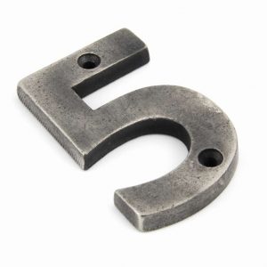 From the Anvil Antique Pewter Numeral 5 - 83735