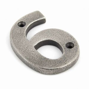 From the Anvil Antique Pewter Numeral 6 - 83736