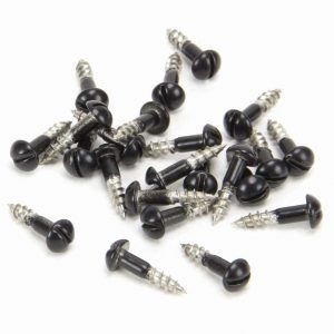 From the Anvil Black SS 3.0 x 12  Roundhead Screws (25) - 83754