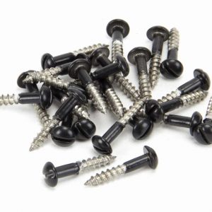 From the Anvil Black SS 3.5 x 20  Roundhead Screws (25) - 83755