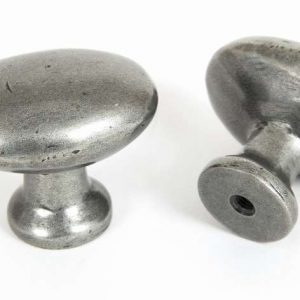 From the Anvil Pewter Oval Cabinet Knob - 83787