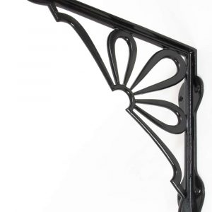 From the Anvil Black 9" x 9'' Flower Shelf Bracket - 83788