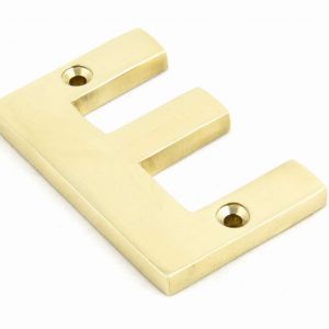 From the Anvil Polished Brass Letter E - 83801E